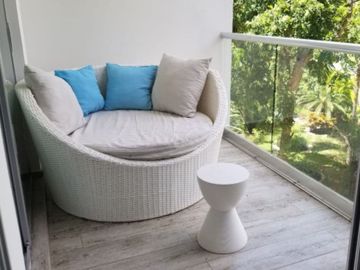 Departamento en venta, en residencial frente al mar, Playa del Carmen.