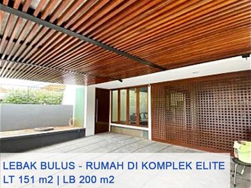 Dijual Rumah Cantik MURAH Dalam Komplek Elit Di Lebak Bulus Cilandak Jaksel