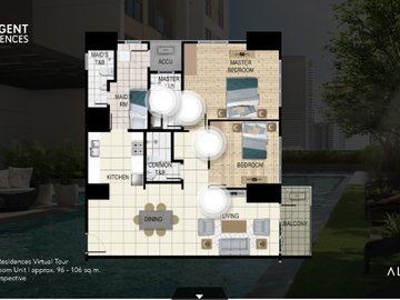Upscale 2 BR Modern Condo in Makati for Sale