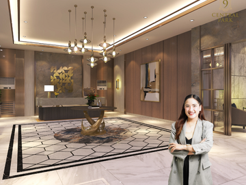 Preselling 1-bedroom unit with balcony, with maid's room (55.50 SQM) in 9 Central Park - First every residential tower in NGC - Northwin Global City, 