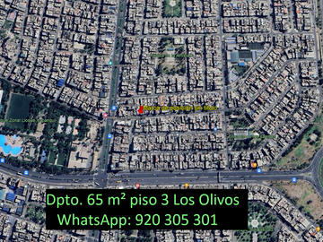 DEPARTAMENTO EN VENTA 65 m² 02 HAB. LOS OLIVOS