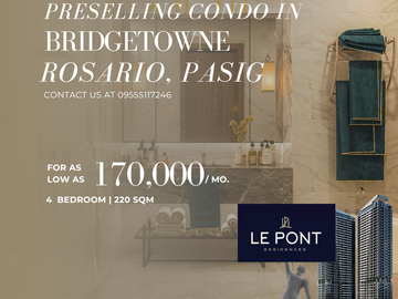 CONDO IN PASIG | LE PONT RESIDENCES 2BR | HYPER-SIZED AMENITIES | FREE AIRCON PER ROOM, REFRIGERATOR AND MORE | FUTURE BGC | TOWNSHIP IN PASIG