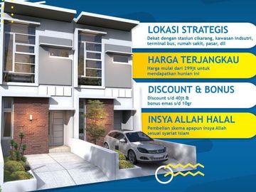 Rumah 2 Lantai Dekat Kawasan Industri dan Selangkah Ke Karawang