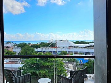 Departamento con vista al mar, Alberca, Rooftop, Gym, Centro, Playa del Carmen