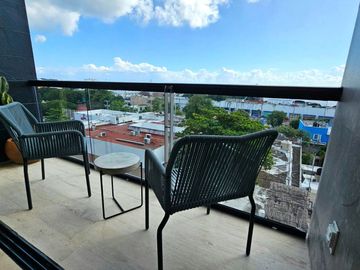 Departamento con vista al mar, Alberca, Rooftop, Gym, Centro, Playa del Carmen