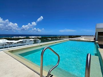 Departamento con vista al mar, Alberca, Rooftop, Gym, Centro, Playa del Carmen