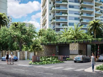 Penthouse con club de playa, alberca, Gimnasio, pista de jogging, area de asadores, Zona Norte, Merida