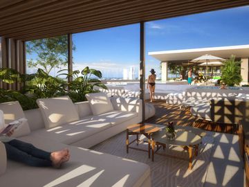 Penthouse con club de playa, alberca, Gimnasio, pista de jogging, area de asadores, Zona Norte, Merida
