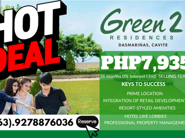 Green 2 Residences HUGE DISCOUNT this month NON-VAT PRICE Dasmarinas Cavite