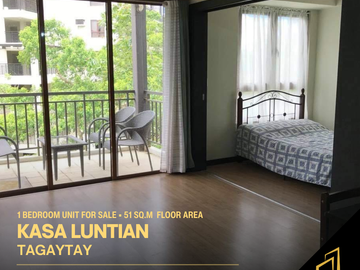 1 Bedroom at 51 SQM w/ 1 parking in KASA LUNTIAN FOR SALE in Tagaytay