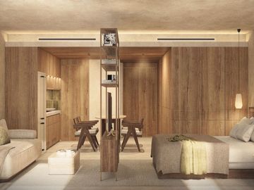 Departamento con alberca privada, simulador de golf, Cine, en venta, Zona Norte, Merida.