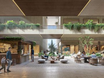 Departamento con alberca privada, simulador de golf, Cine, en venta, Zona Norte, Merida.
