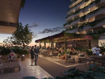 Departamento con alberca privada, simulador de golf, Cine, en venta, Zona Norte, Merida.