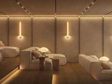 Departamento con alberca privada, simulador de golf, Cine, en venta, Zona Norte, Merida.