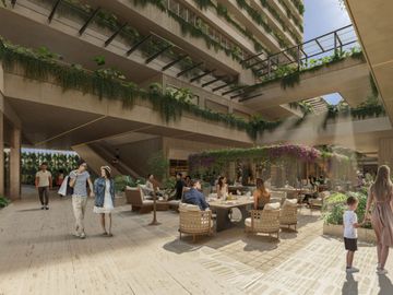 Departamento con alberca privada, simulador de golf, Cine, en venta, Zona Norte, Merida.