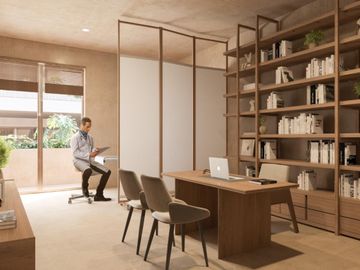 Departamento con alberca privada, simulador de golf, Cine, en venta, Zona Norte, Merida.