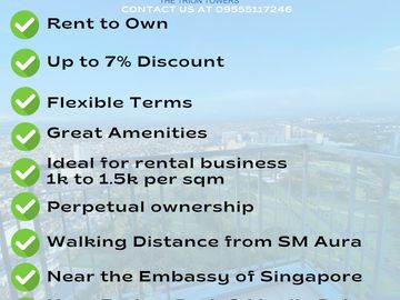 RENT TO OWN CONDO IN BGC | THE TRION TOWERS | 1 BEDROOM