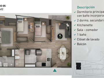 PRE VENTA 2025 FLAT 3 DORMITORIOS EN MAGDALENA LIMITE CON SAN ISIDRO