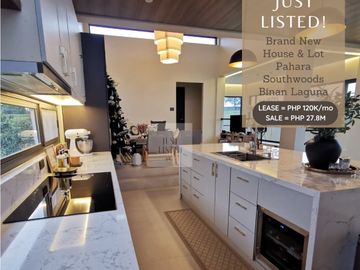 Brand New House & Lot for Sale and for Lease in PAHARA at SOUTHWOODS CITY  Binan City, Laguna
