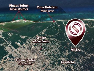 Casa con alberca, jacuzzi, terraza, paneles solares, en venta Tulum.