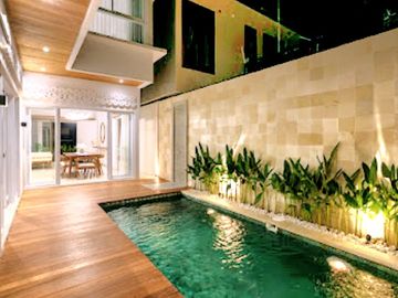 Rumah modern semi villa di Jimbaran bawah