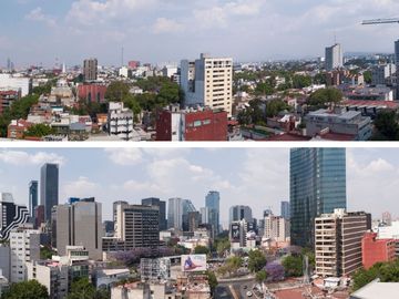 Condo de lujo, alberca, terraza, gimnasio, en venta Roma Norte CDMX.