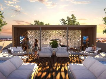 Condominio con club de playa, alberca, Gimnasio, pista de jogging, area de asadores, Zona Norte, Merida