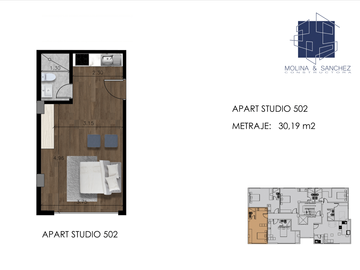 402 Vive cerca de la Universidad. Tu propio apart studio 30,19 m a estrenar.