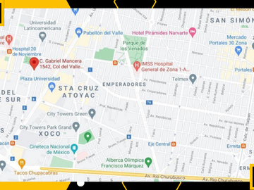 Venta de Departamento En Gabriel Mancera Del Valle Sur Cerca De Metro Zapata