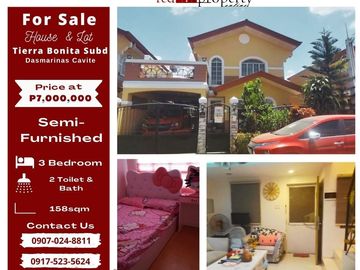 House and Lot for Sale in Tiera Bonita Subd