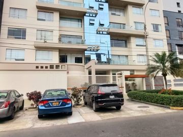 VENTA EN CORAZON DE MIRAFLORES APARTAMENTO FLAT 124.32 M2 VIVE CON COMODIDAD SEGURIDAD Y CERCA DE TODO