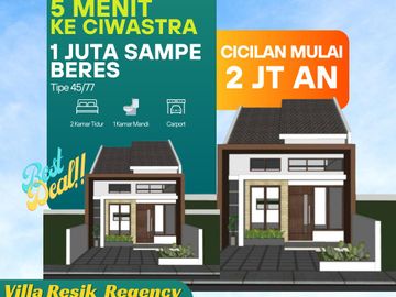Rumah minimalis Modern di sayap Buahbatu  dekat sumarecon cicilan 2 jutaan