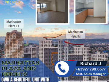 STUDIO UNIT IN MANHATTAN PLAZA RENT TO OWN NEAR ARANETA CENTER CUBAO