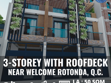New Pre-selling Townhouse for Sale in Quezon City 2-3 minutes away going Welcome Rotonda and near Banawe area