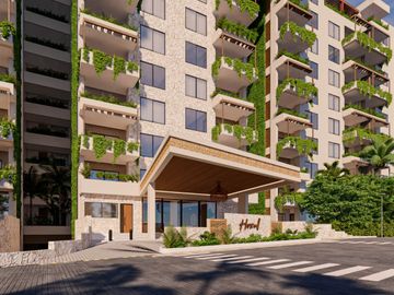 Condominio con 2 terrazas, vidta al mar y campo de golf,cuarto de servicio, alacena oculta, venta Corasol, Playa del Carmen.