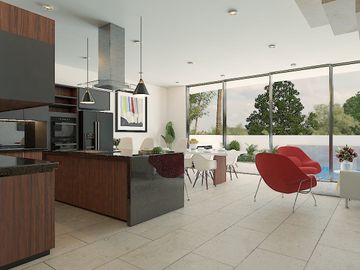 Casa en preventa, 3 rec + estudio y alberca privada, en Fluvial Vallarta