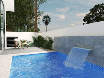 Casa en preventa, 3 rec + estudio y alberca privada, en Fluvial Vallarta