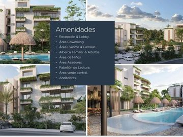 Departamento en Venta de 2 recámaras en Tulum Country Club