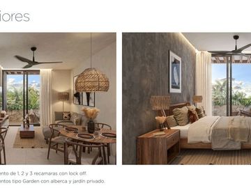 Departamento en Venta de 2 recámaras en Tulum Country Club