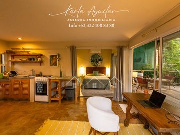 Se vende casa en Sayulita rodeada de hermosa vegetación ideal para rentas y vivir en paz