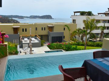 Departamento vista al mar con acceso a la playa, en venta, Arrocito, Huatulco