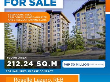For Sale: Tagaytay Highlands 3 Bedroom Condo with Mountain View , Cool and Secured