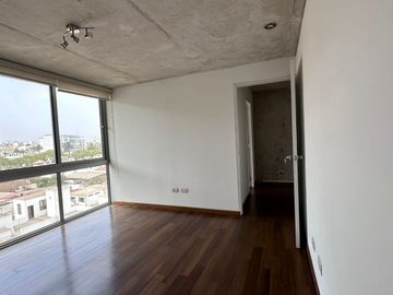 Moderno dúplex  estilo industrial de un dormitorio y habitación Home Office 🏡💎