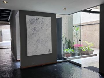 Moderno dúplex  estilo industrial de un dormitorio y habitación Home Office 🏡💎
