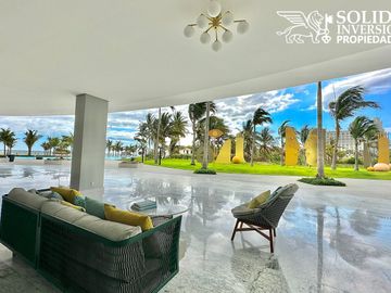 NUEVO VALLARTA | DEPARTAMENTO A PIE DE PLAYA EN MARITIMA PLAYA - ENTREGA INMEDIATA
