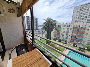 Se vende departamento amoblado vista al mar De La Bahía Coquimbo 3D 1B