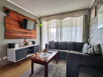 Se vende departamento amoblado vista al mar De La Bahía Coquimbo 3D 1B