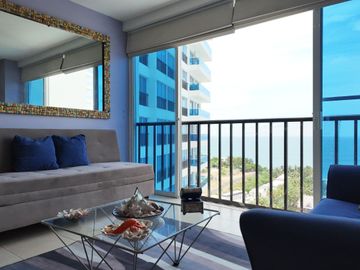 Departamento en venta con vista al mar, Urbanización Punta centinela Ruta del Spondylus