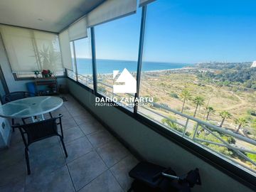 Departamento en venta  de dos dormitorios en Viña del mar con vista al mar