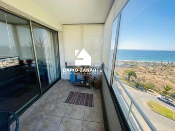 Departamento en venta  de dos dormitorios en Viña del mar con vista al mar